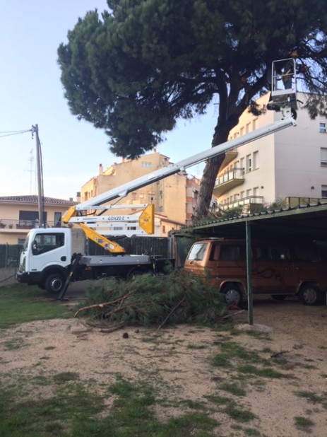 trabajos en altura con nissan cesta